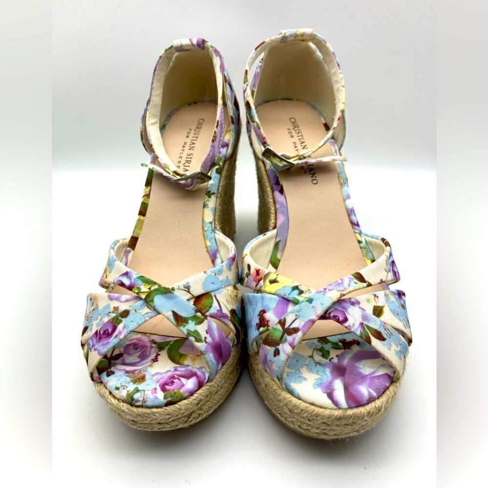 Christian Siriano Espadrille Wedge Sandals Size 8 NWOT